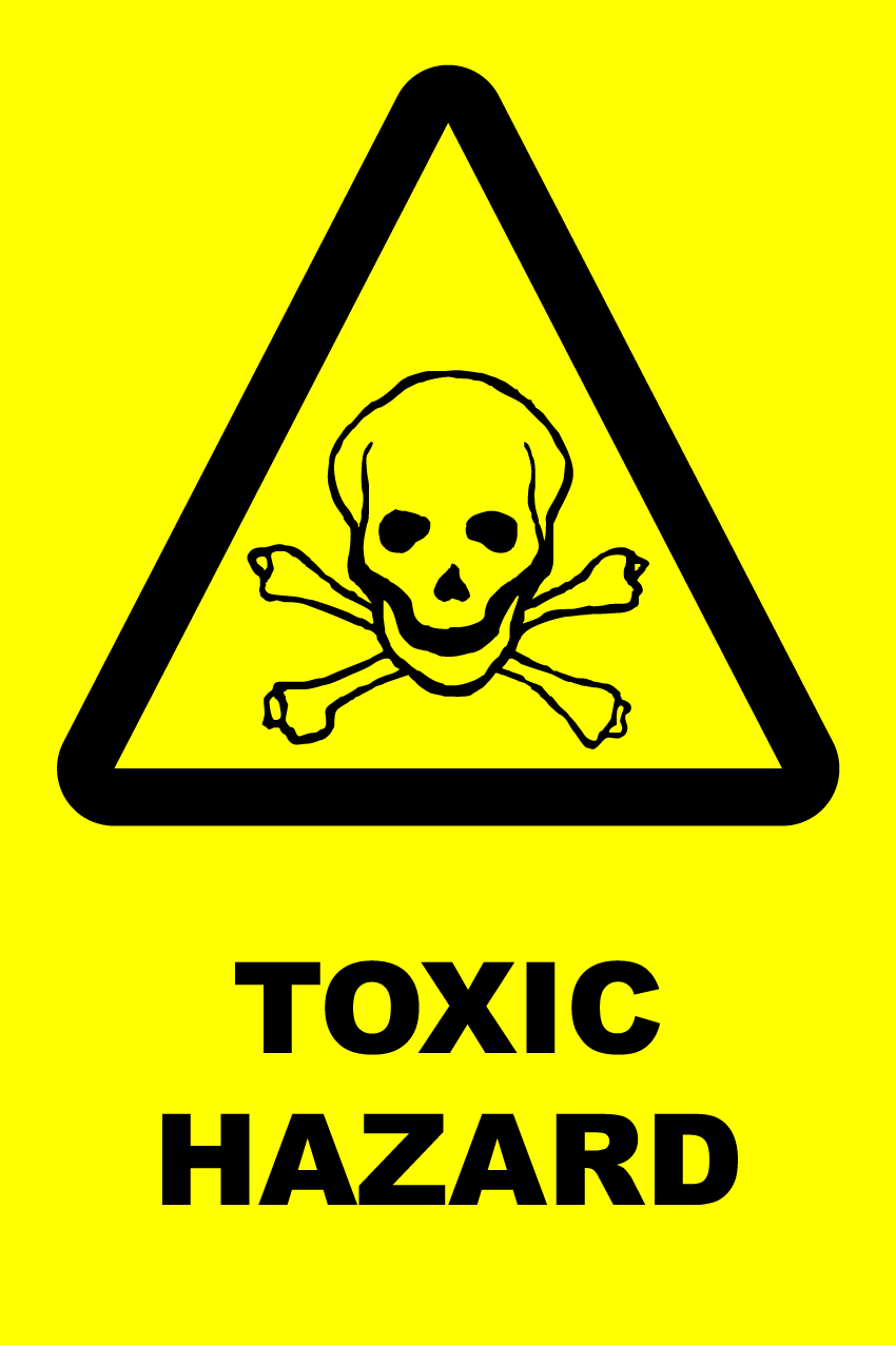 Caution Toxic Hazard Newprint Hrg Print And Sign Solutions. black kitchen w...