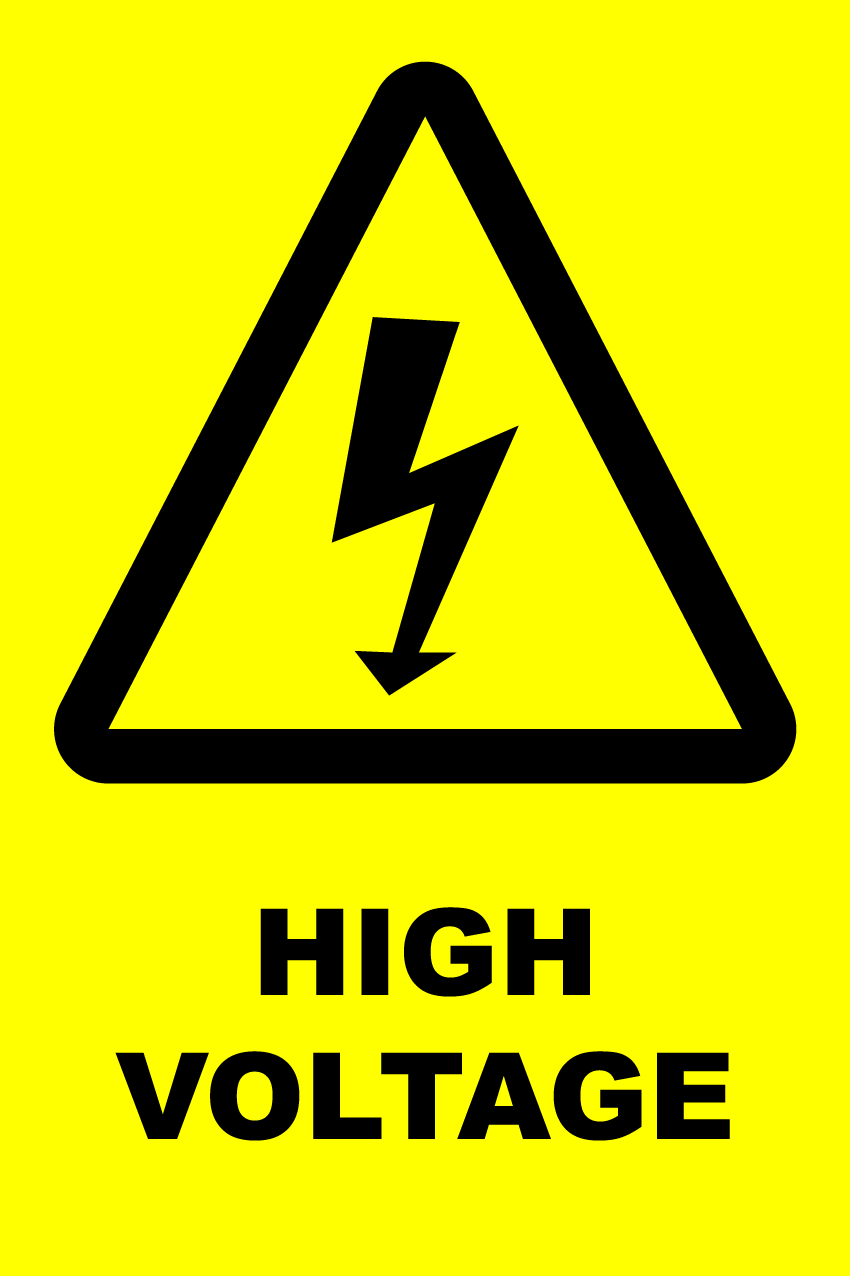 Caution High Voltage • Newprint HRG Print and Sign Solutions