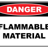Danger Flammable Material