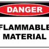 Danger Flammable Material