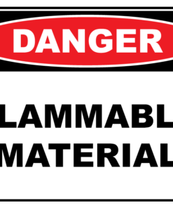Danger Flammable Material