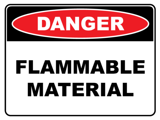 Danger Flammable Material