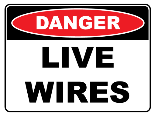 Danger Live Wires