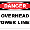Danger Overhead Power Lines