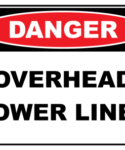 Danger Overhead Power Lines