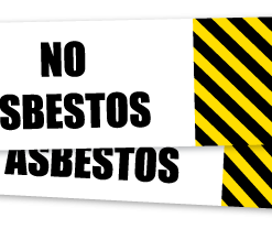 No Asbestos Present Sticker