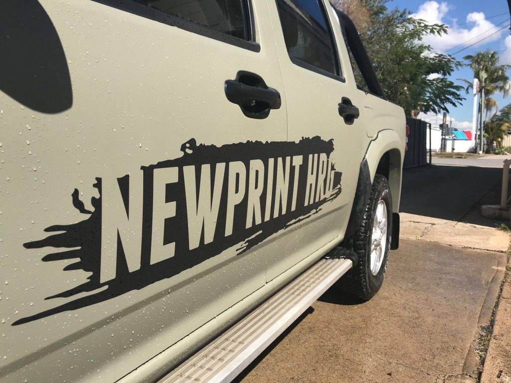 Side of Newprint HRG car