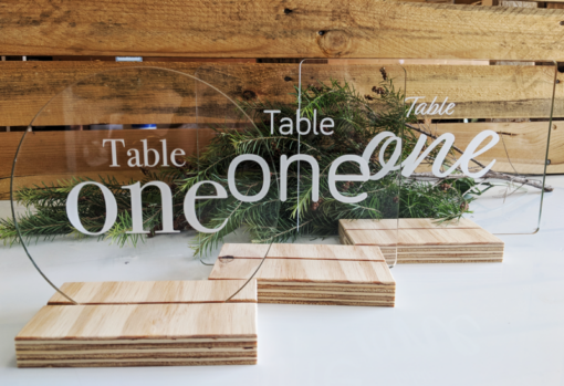 Table numbers