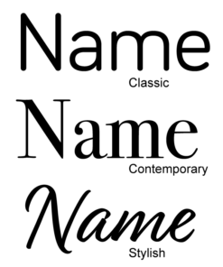 Name coasters