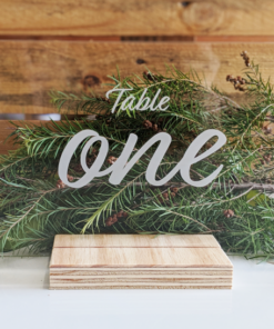 Rectangle table number