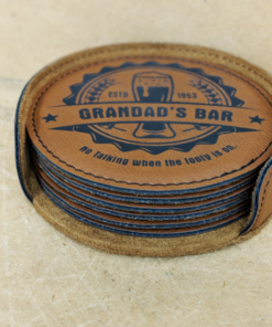 Leather coasters 2