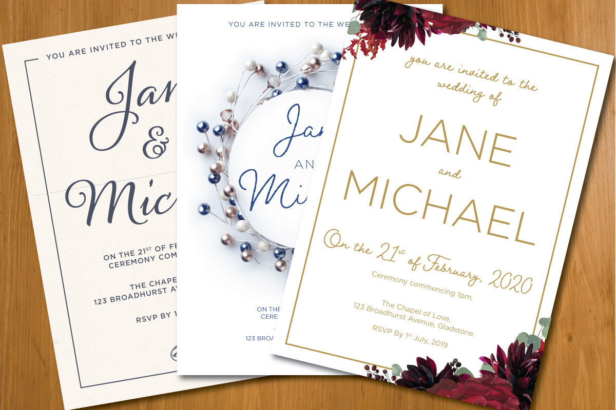 wedding invitations