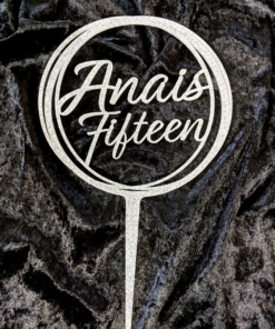 Acrylic cake topper