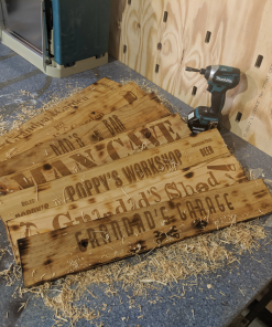 recycled timber signs