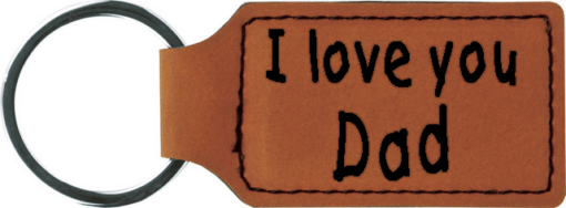 Personalised leather keyring