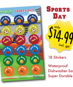 themed round stickers