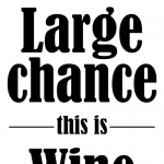 Large chance this is wine