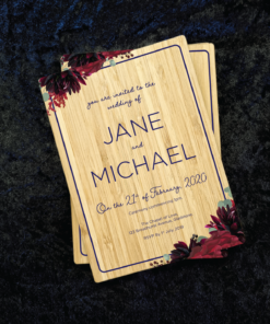 wooden invites
