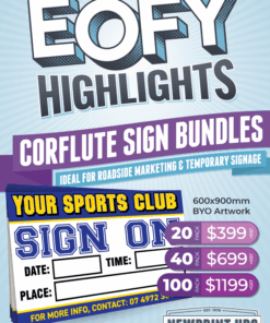 EOFY Corflute Signs Sale